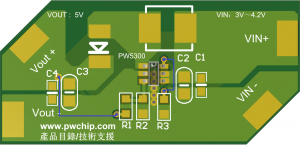 PW5300锂电池输入升压5V,9V芯片