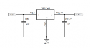 PW6566输入锂电池,5V的低功耗LDO稳压IC