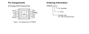  代理天钰FR9833降压转换器芯片