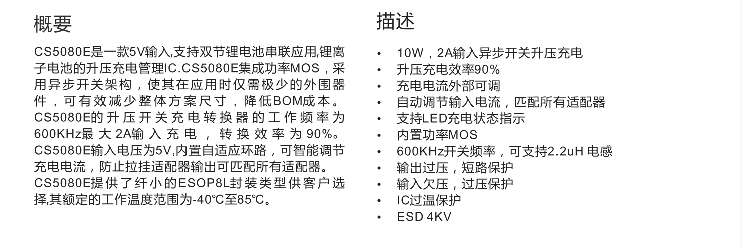 CS5080E代理商，原装现货，技术支持