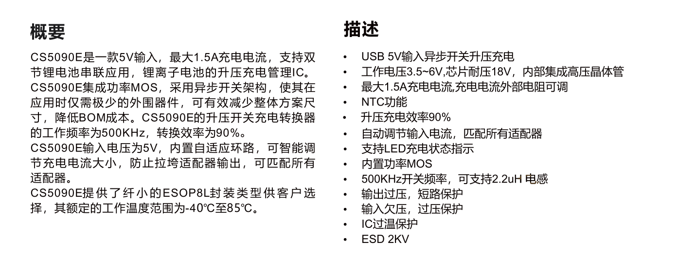 CS5090E代理商，原装现货，技术支持
