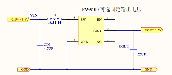 1.5V转3.3V升压电路图和1.5V转3.3V的电源芯片