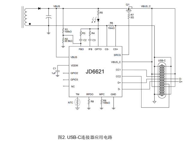 JD6621快速充电协议，带有PPS 控制器的USB-PD3.0