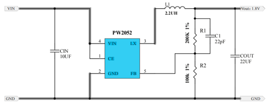 5V降压转3.3V，5V转3V电路图芯片