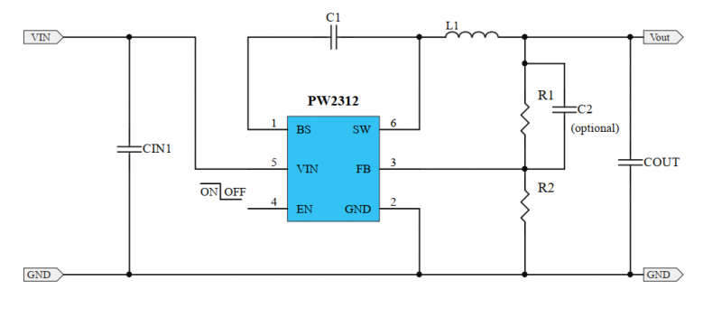 24V转3.3V稳压芯片，高频的同步整流开关模式转换器内部功率MOSFET