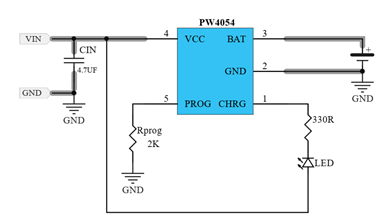 9V,12V输入充3.7V单节锂电池电路和芯片