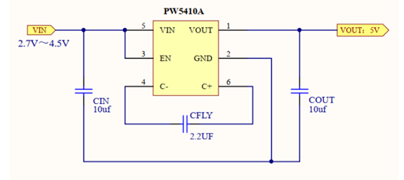 3.7V升压5V，3.7V转5V电路图芯片