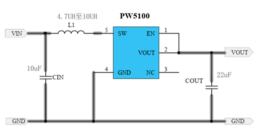干电池1.5V升压3.3V芯片电路图
