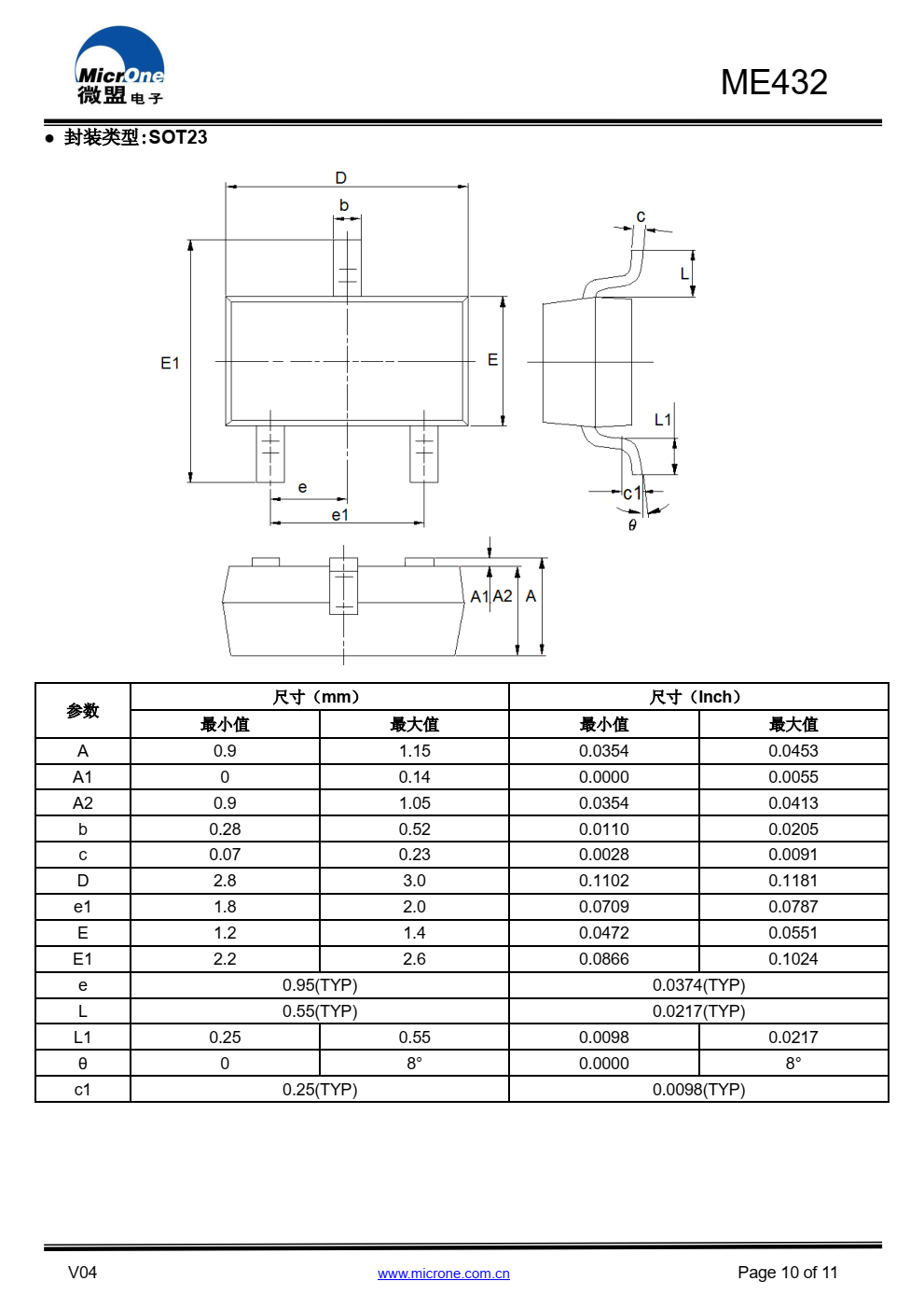 ME432是一款低电压三端可编程精密稳压器，在全 温度范围内如同低温度系数的齐纳管一样稳定