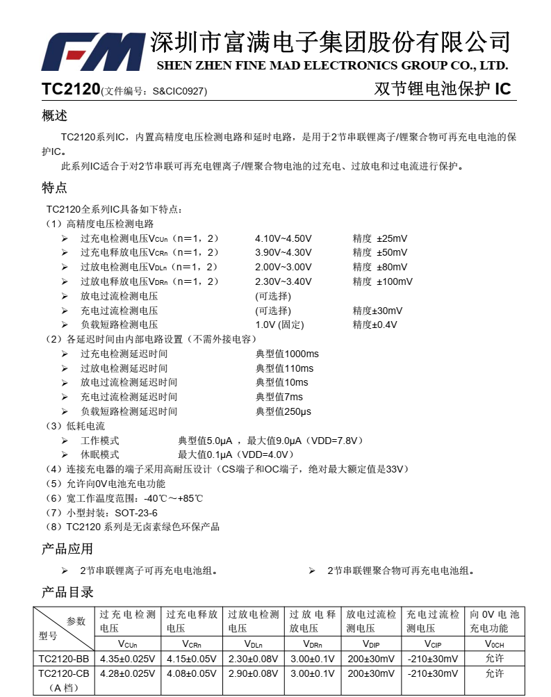 TC2120-CBA分类8