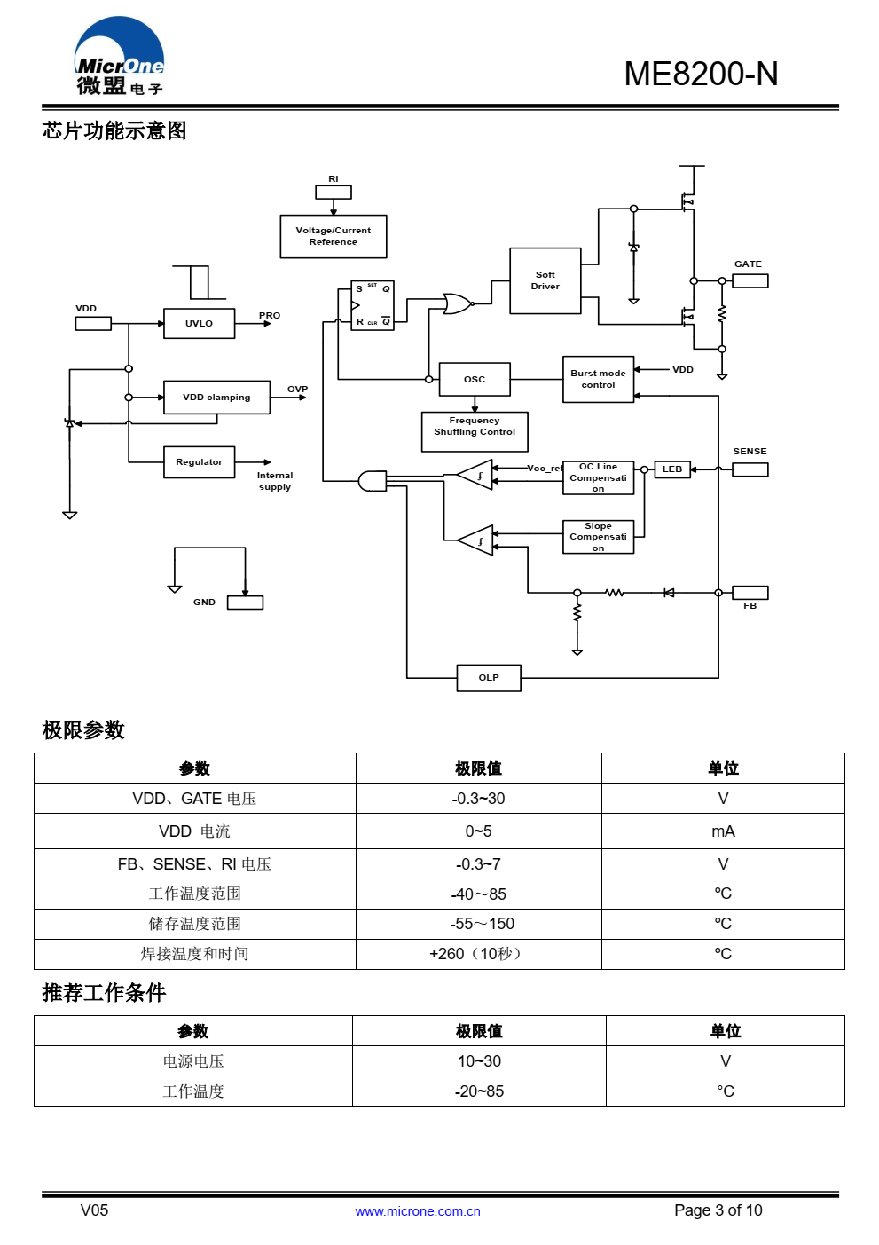 ME8200-N 是一个高性能电流模式 PWM 控制器， 为 中小功率电源设计提供了最佳选择是一个高性能电流模式 PWM 控制器， 为 中小功率电源设计提供了最佳选择