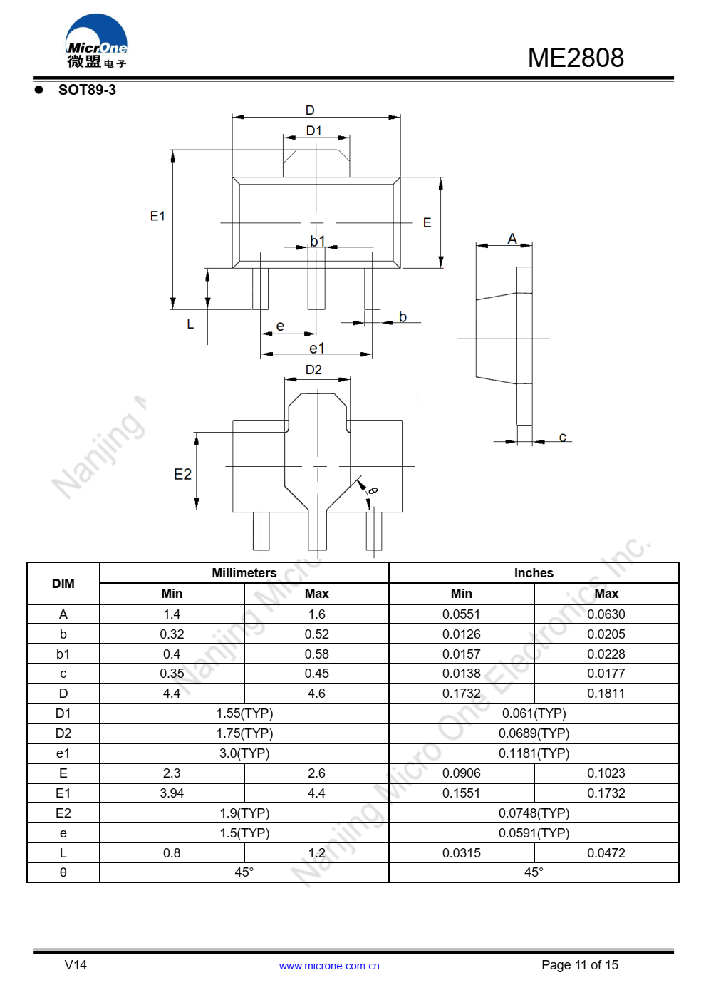 ME2808系列是一套三端低压开关  NMOS中实现的电源电压检测器  技术系列中的每个电压检测器