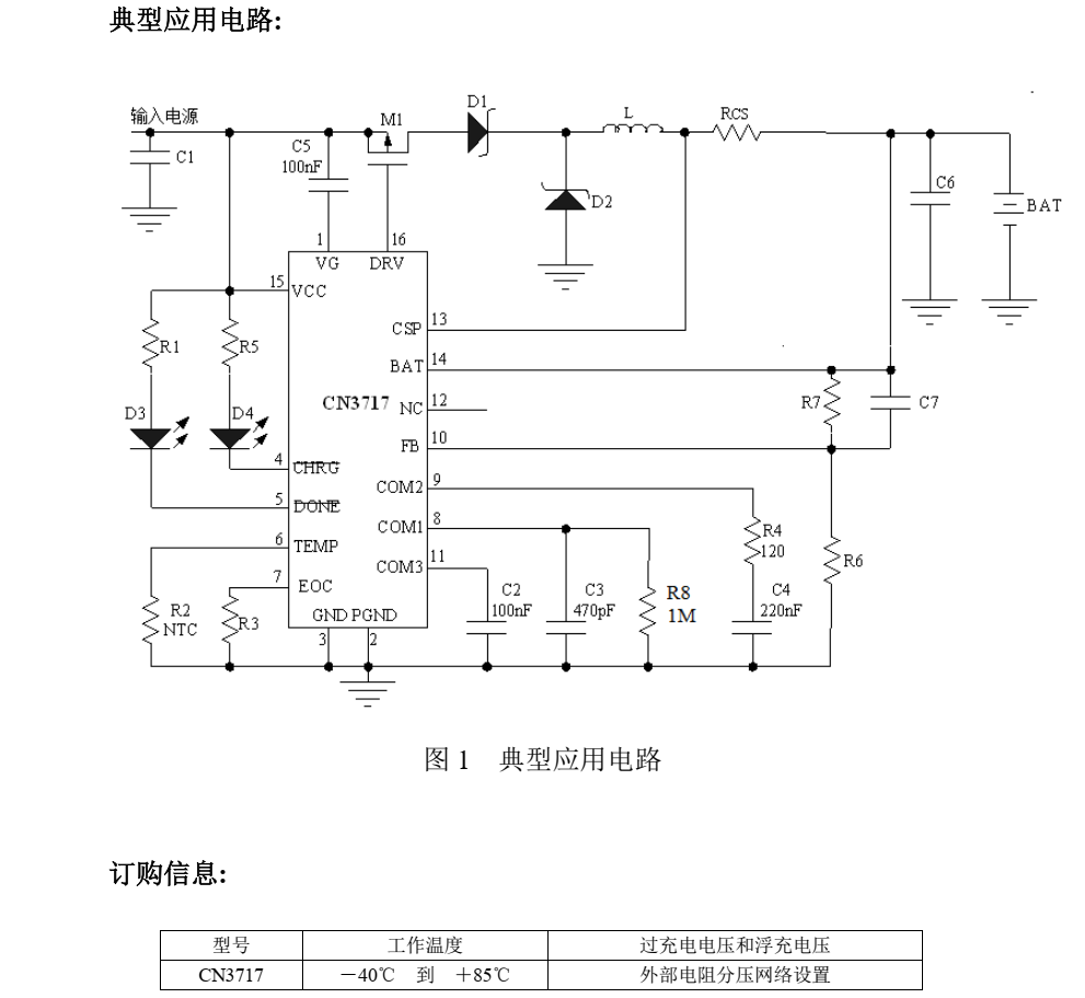 铅酸电池充电芯片CN3717