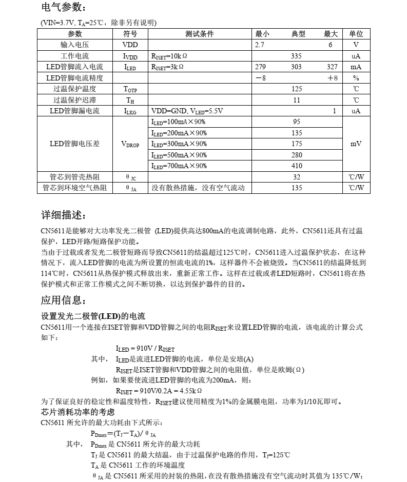 LED驱动芯片CN5611