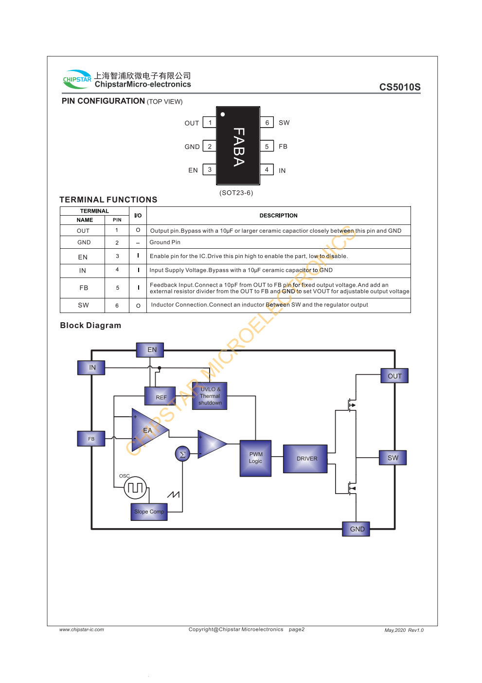 CS5010S是一款高效同步步进上变频器，具有超低静态电流（低至2YA），能够从低压电源（i）提供至少3W的功率