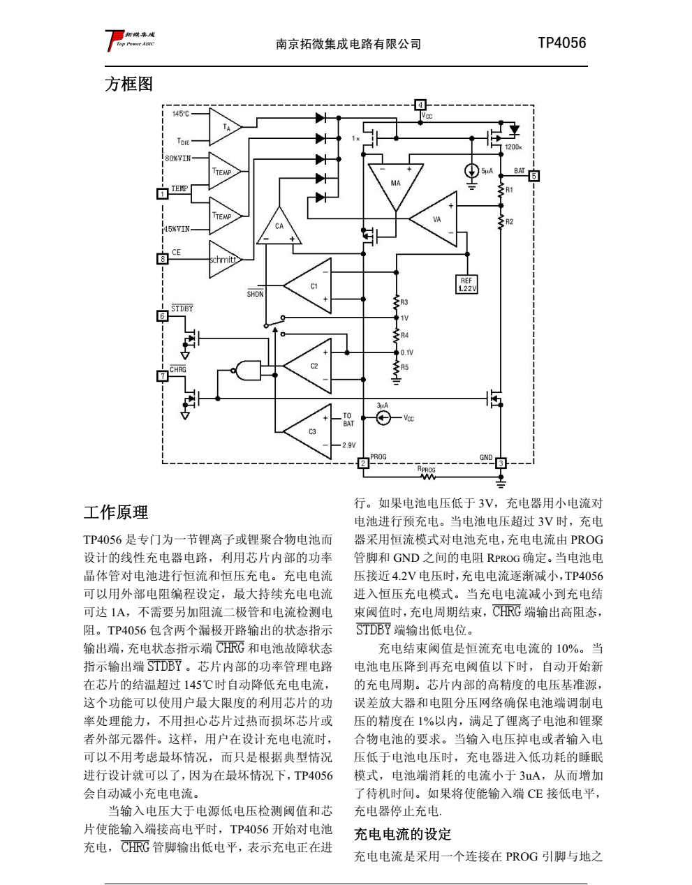 TP4056 是一款完整的单节锂离子电池采用恒定电流/恒定电压线性充电器