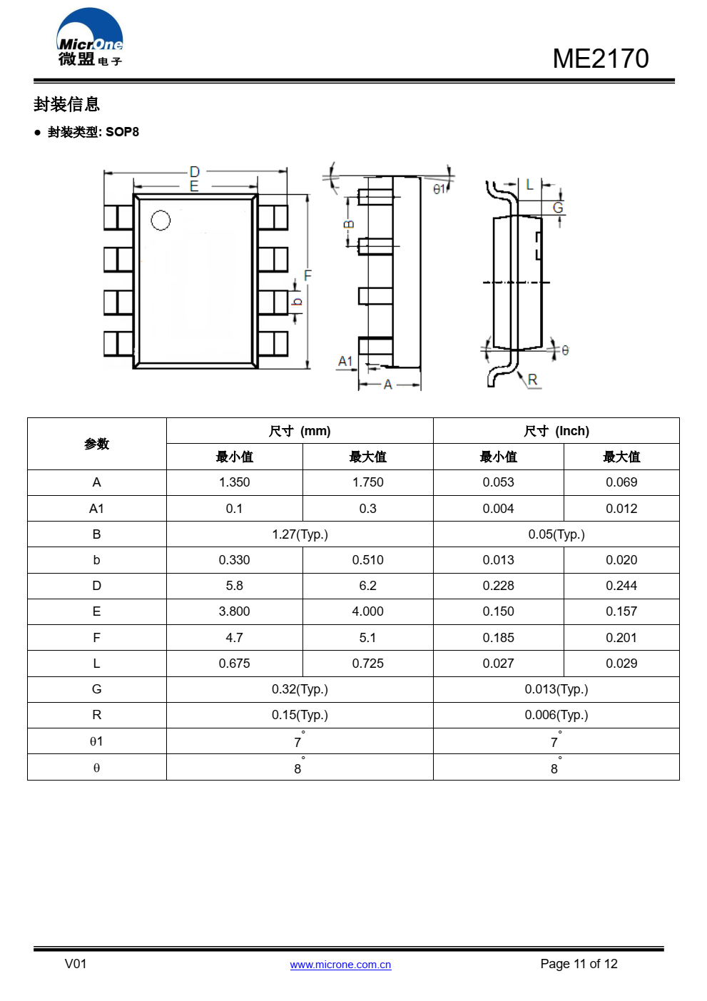 ME2170是一款由基准电压源、振荡电路、误 差放大电路、相位补偿电路、电流限制电路等构成 的CMOS升压型DC/DC LED驱动