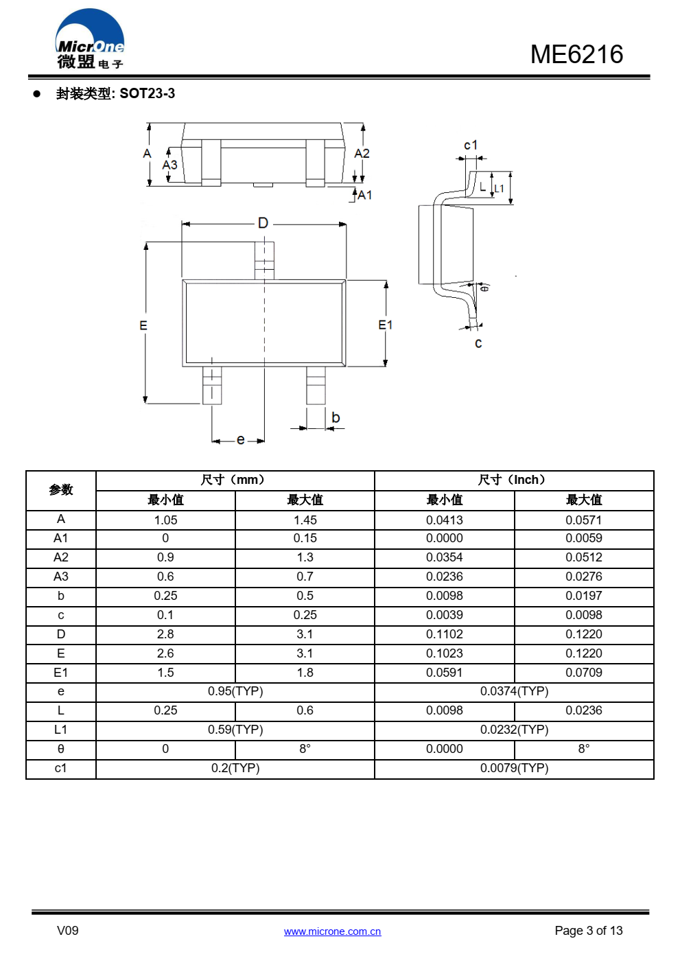ME6216 系列是高精度、低功耗、 采用 CMOS 技术 制造的正电压稳压器