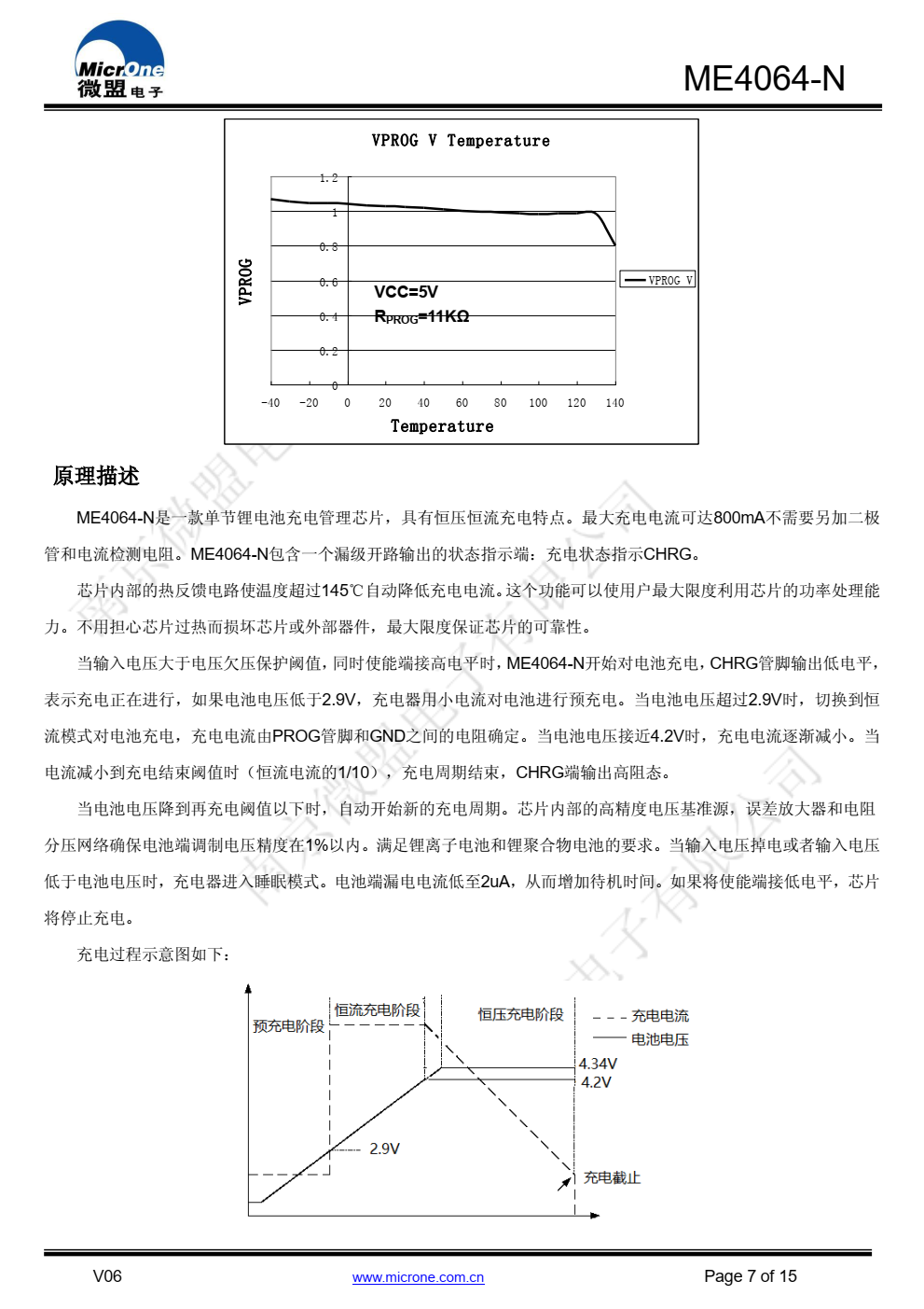 ME4064-N是一款耐压9V的单节锂离子电池恒压 恒流充电管理芯片