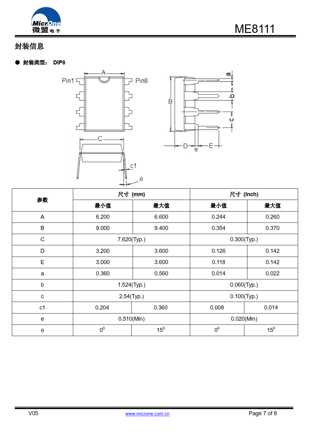 ME8111 是一个高性能电流模式 PWM 控制器，内 置 600V/4A 功率 MOSFET