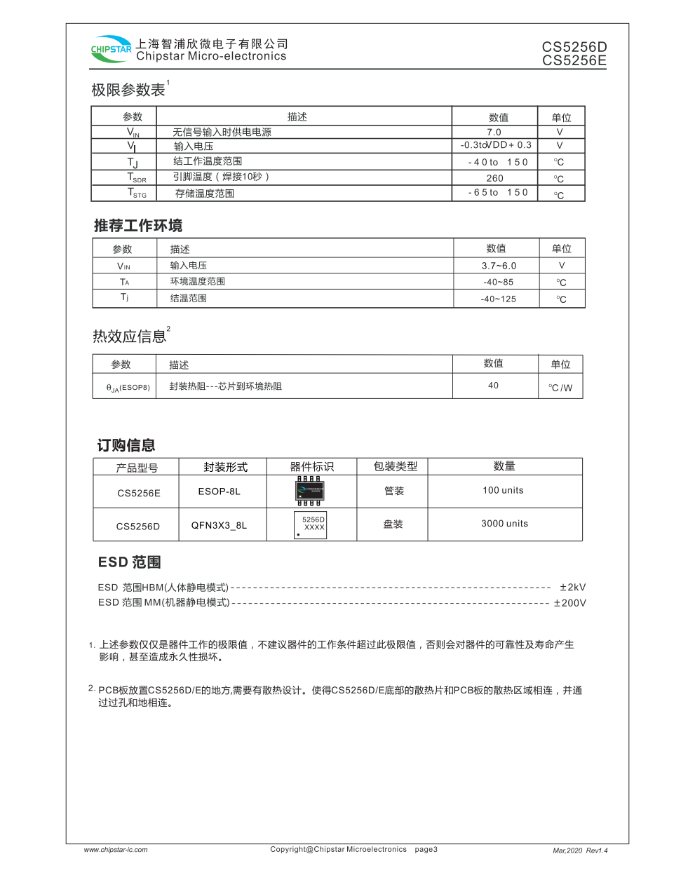 CS5256D/E是一款5V输入,支持单节锂电池或锂离子聚合物电池的降压充电管理IC