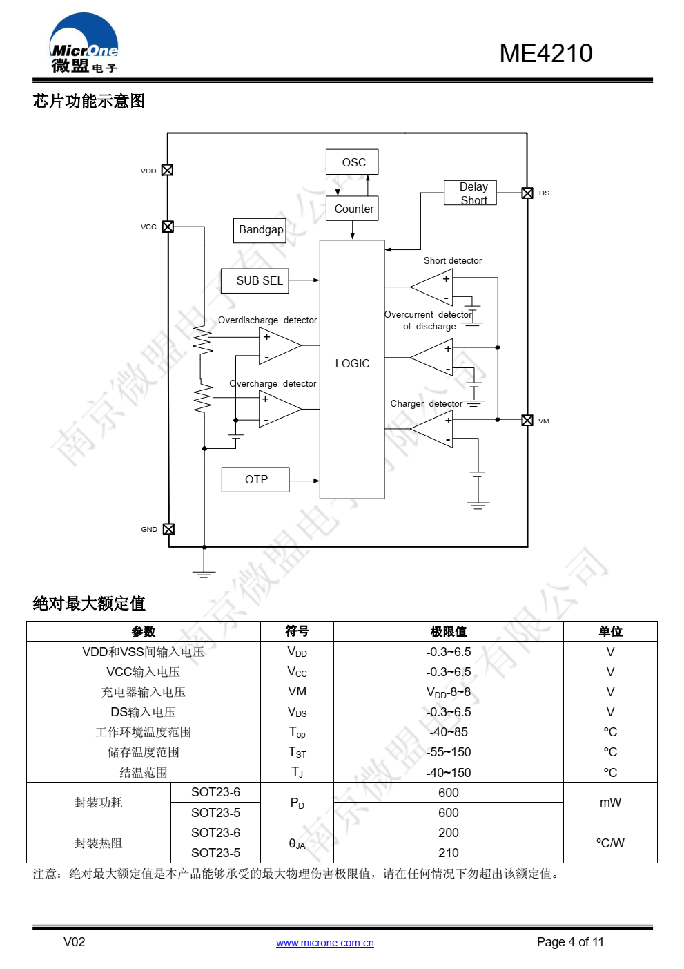 ME4210 系列 IC，是一款单节锂离子/锂聚合物电池保护 IC，内置高精度电压检测电路和延时电路