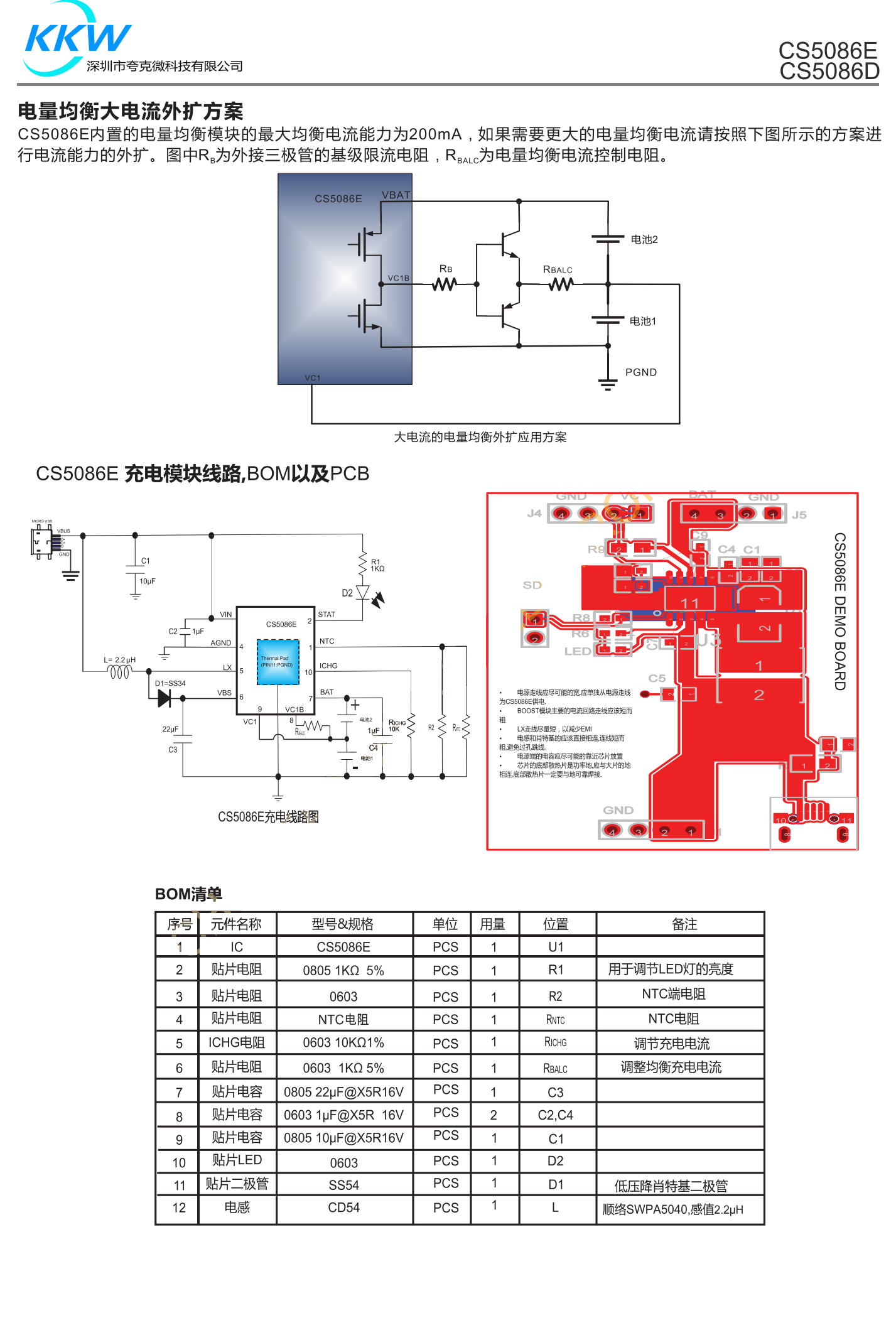 CS5086E是一款5VUSB输入,支持双节串联锂电池/锂离子电池的升压充电管理IC