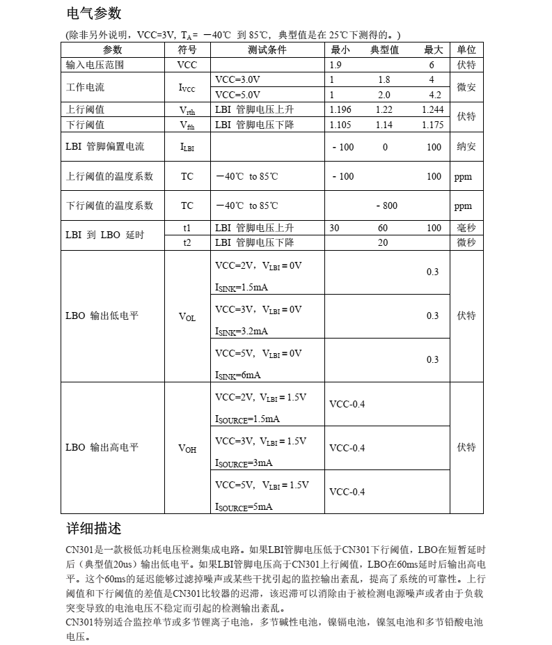 电压检测CN301