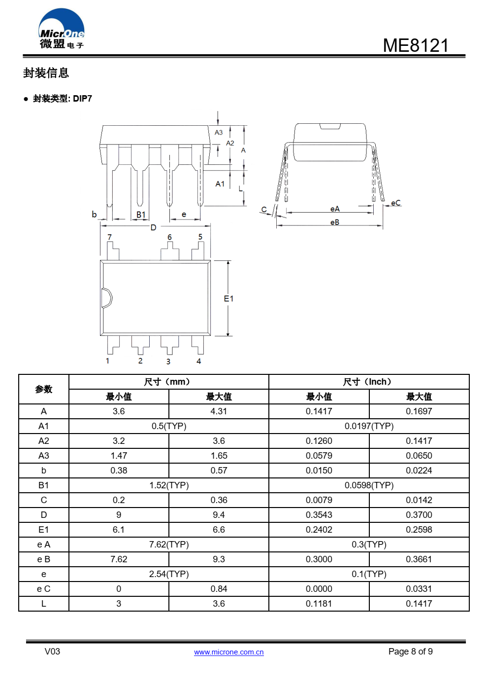 ME8121 是一个电流模式准谐振 PWM 控制器， 内置 650V/2A 功率 MOSFET