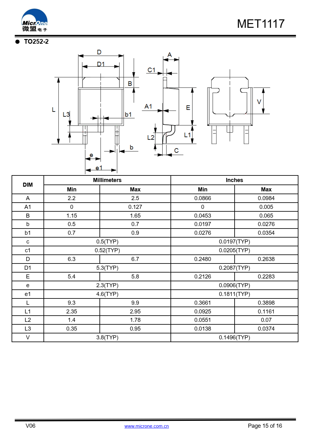 MET1117系列具有高精度、低噪音、LDO电压调节器，能够提供  输出电流超过700毫安，具有  700mA时的最大压降为1.5V