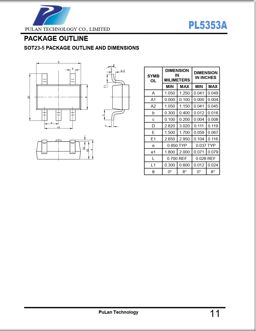 PL5353A产品是一种高性能产品  锂离子/聚合物电池保护集成解决方案