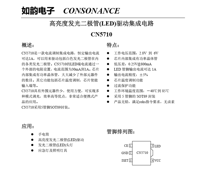 LED驱动芯片CN5710