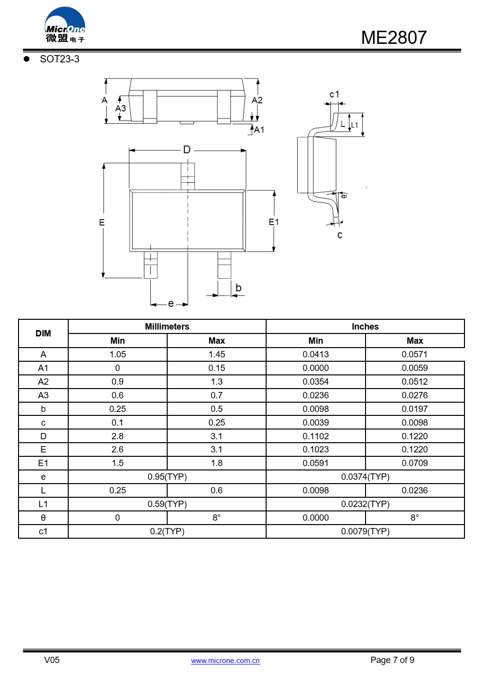 ME2807系列是一套三端低压开关  用CMOS实现的电源电压检测器  技术系列中的每个电压检测器