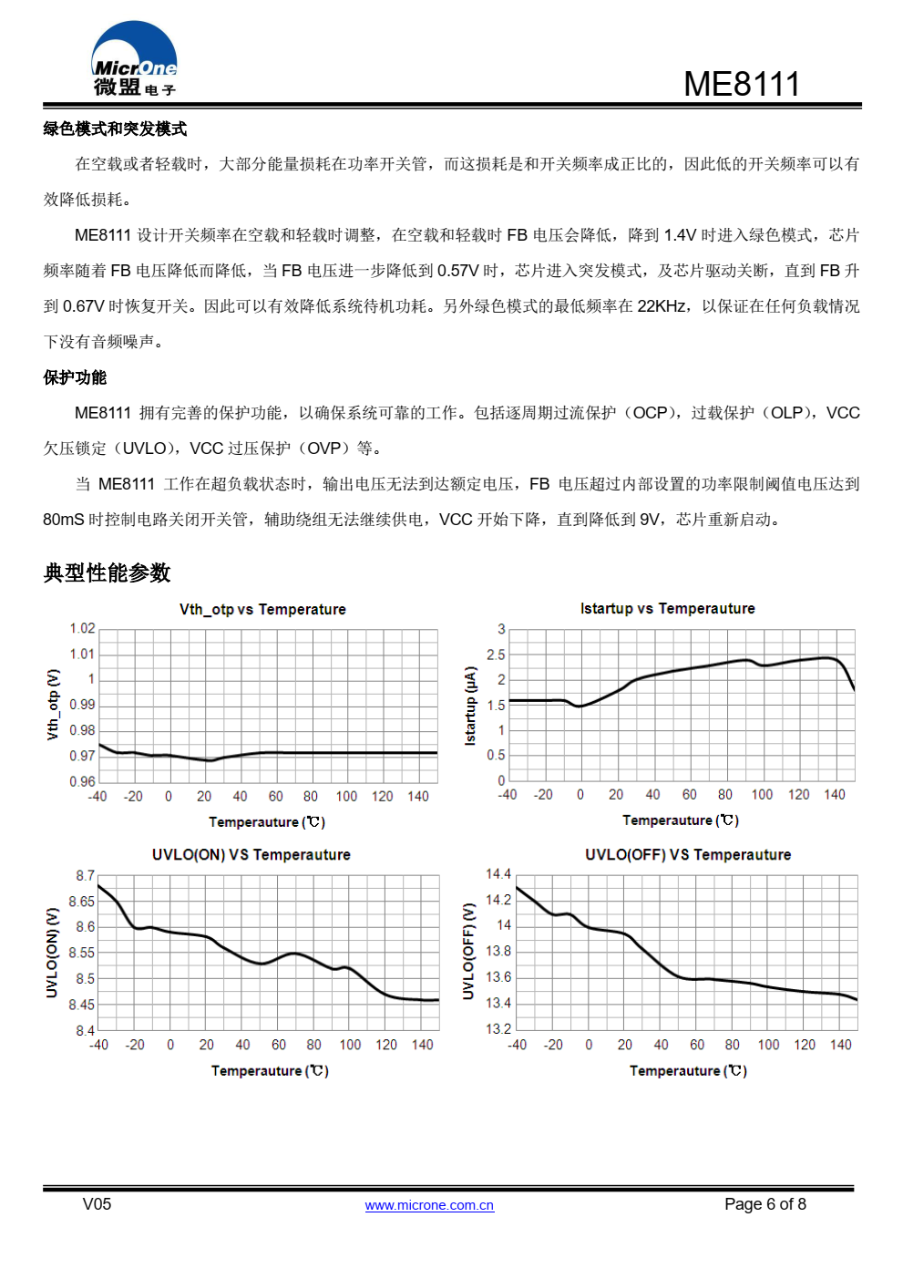 ME8111 是一个高性能电流模式 PWM 控制器，内 置 600V/4A 功率 MOSFET