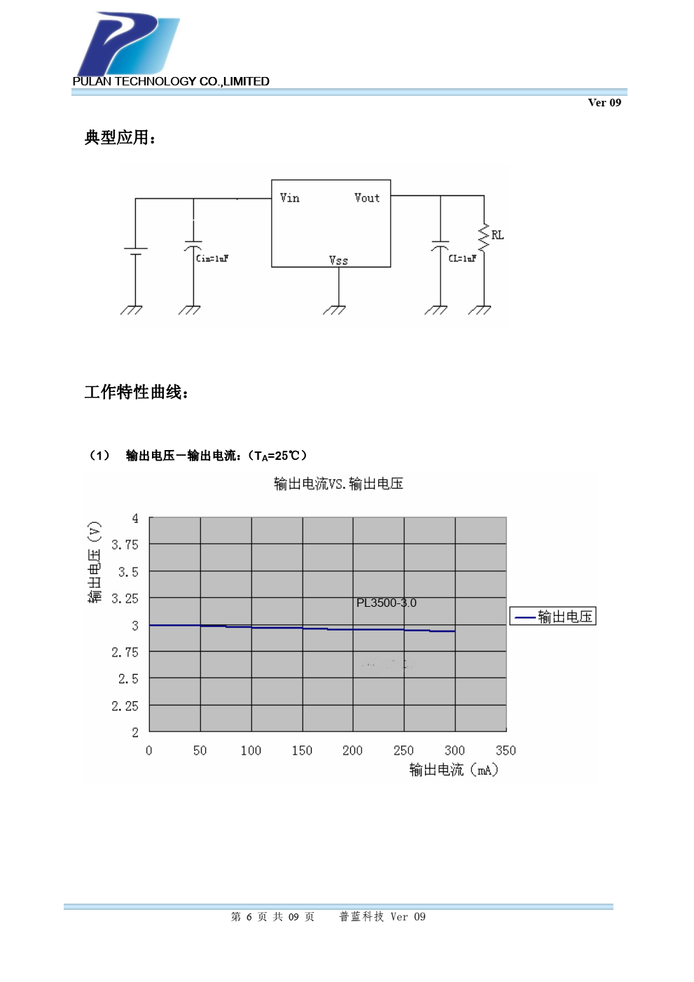 PL3500系列是高纹波抑制率、低功耗、 低压差，具有过流和短路保护的 CMOS 降压 型电压稳压器