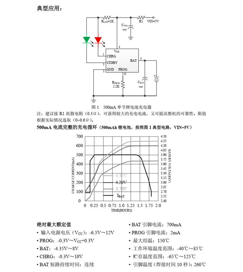 TP4067 是一款完整的单节锂电池充电器