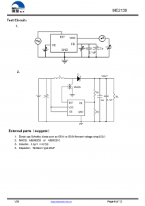 ME2139系列是一种CMOS升压电路  开关调节器
