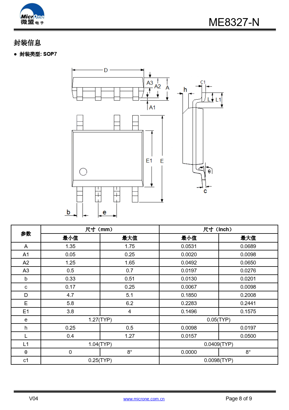 ME8327-N 是一款满足六级能效标准原边反馈准谐 振模式的小功率 AC/DC 电源控制芯片。