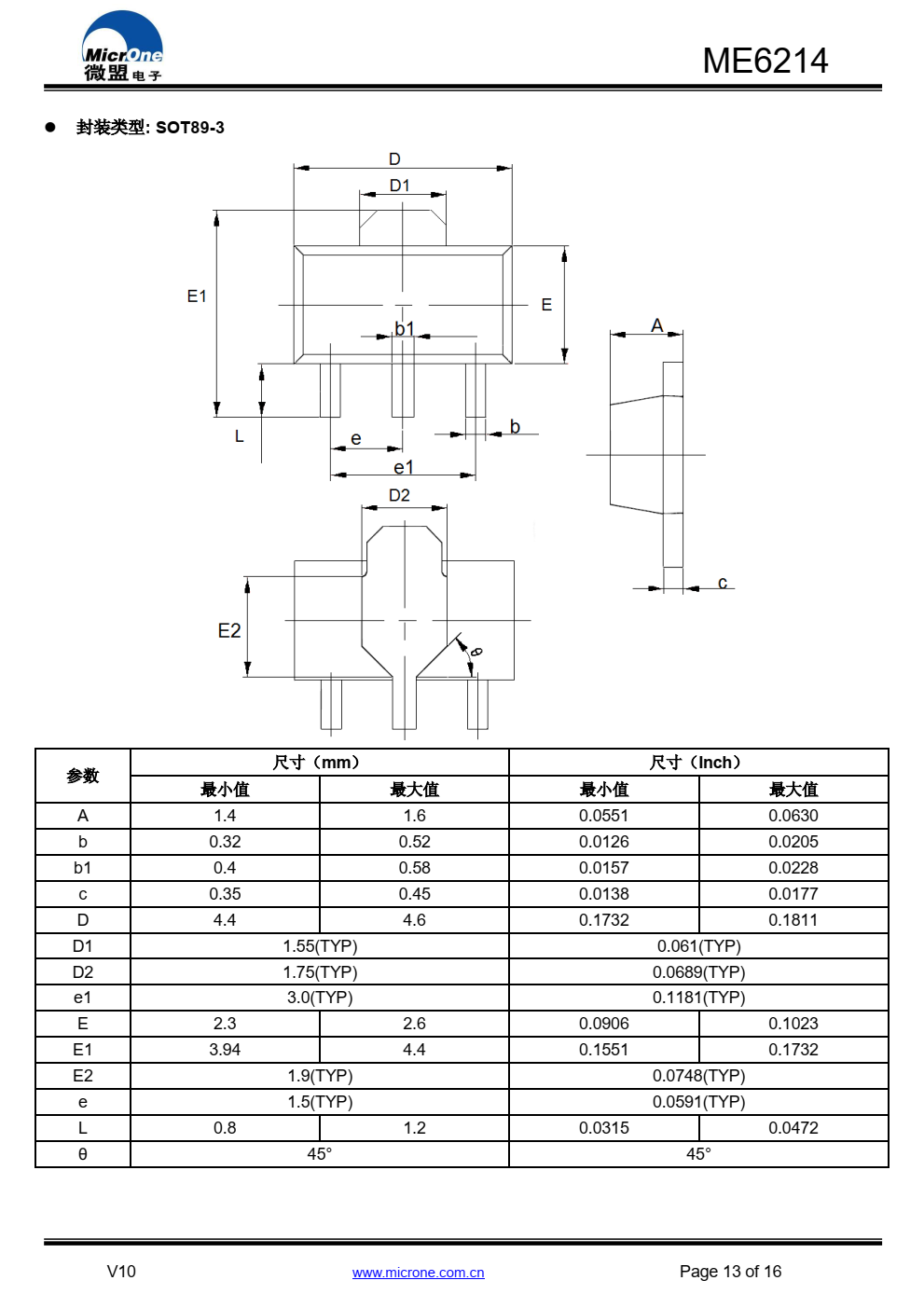 ME6214 系列是以 CMOS 工艺制造的超低静态功 耗、低压差线性稳压器