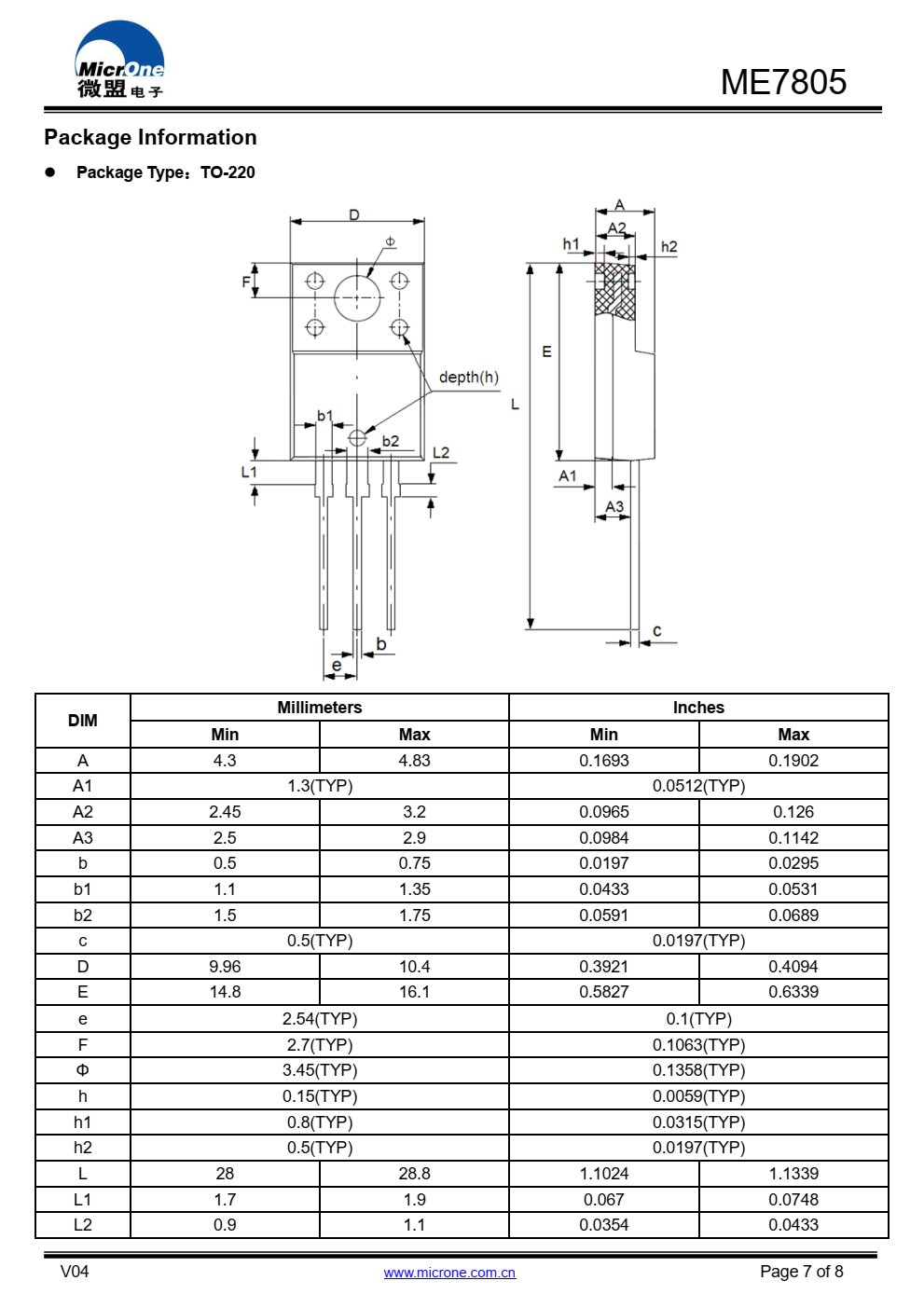 ME7805是三端正调压器。一  其中一个调节器可提供高达1.2A的输出  现在的内部限制和热关机