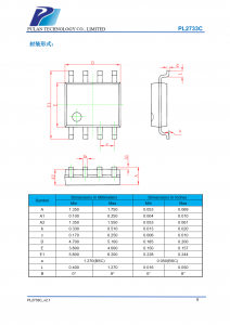 PL2733C 是支持高电压输入的同步降压电源管理芯片，在 6~30V 的宽输入电压范围内可实 现 3A 的连续电流输出