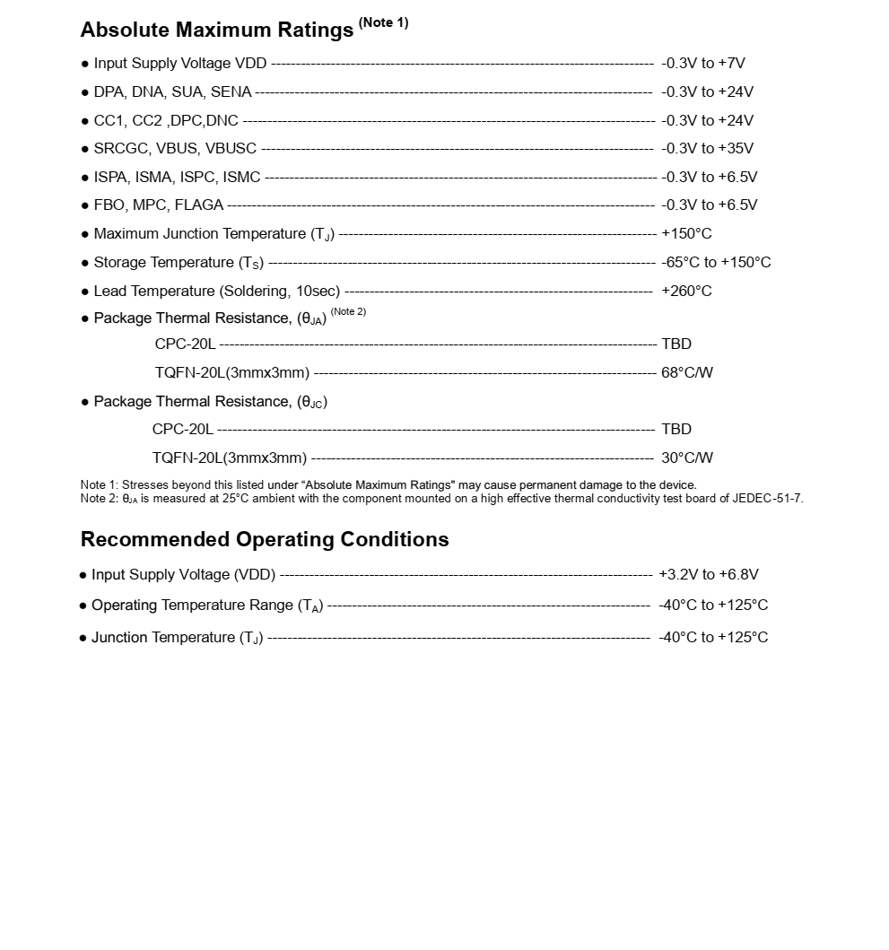 FP6606AC是一种简化的USB电源 交付3.0协议控制器 