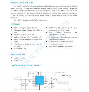 f_0c8555ca55235685a56e8020ec2e6f9b.png PW2224芯片高效率Buck-Boost变换器