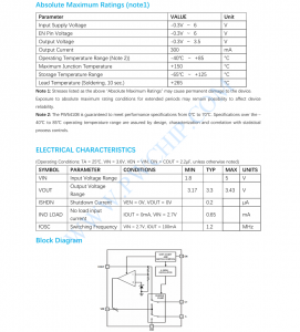 PW5410B输出3.3V，稳压电荷泵DC/DC转换器