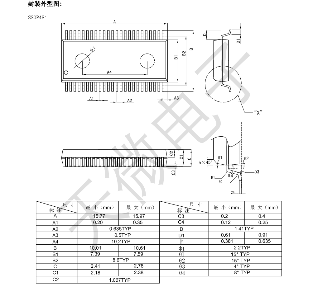 全新供应TM1621B封装SOP48品牌天微，现货支持