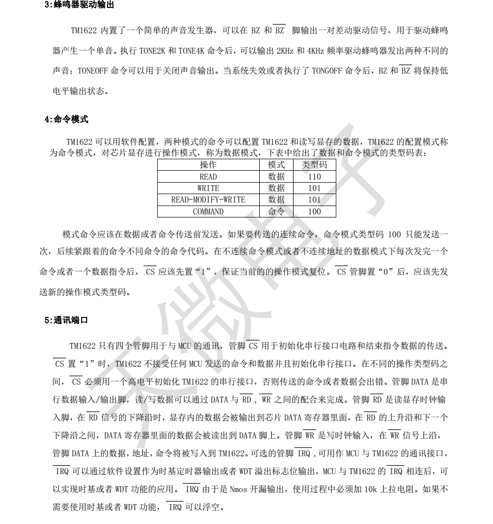 全新正品TM1622封装LQFP44品牌天微