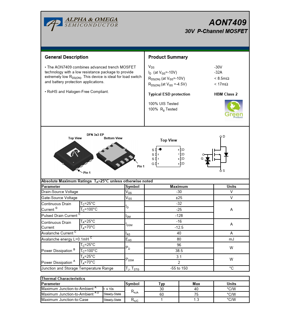 全新现货AON7409品牌美国万代，质量可靠价格优势