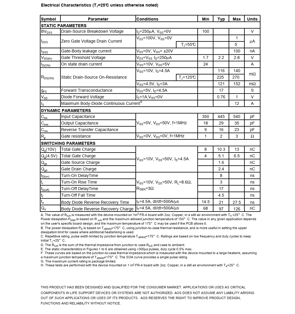 AOD478品牌美国万代TO252封装，原厂技术支持
