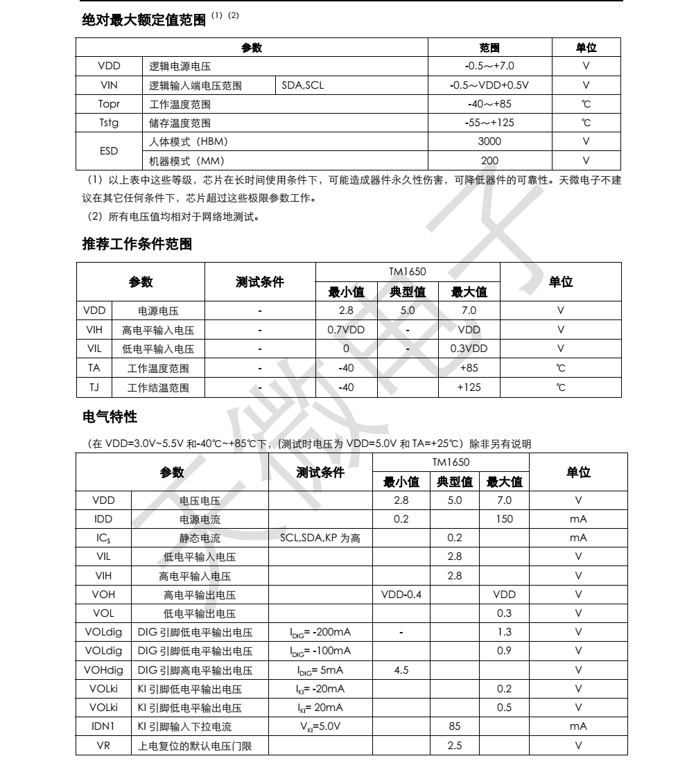全新现货TM1650品牌天微SOP16封装，原厂技术支持