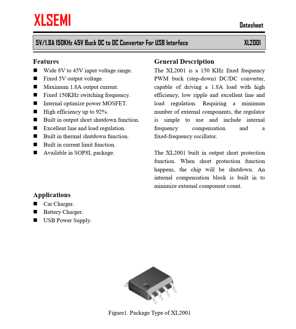 f_8c30524d6f39f423313260665d88cb1f.png 全新正品供应XL2001封装SOP8品牌芯龙